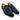 Carrucci Shoes Suede Penny Loafer Contrast Stitch in Black #color_ Black