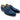 Carrucci Shoes Suede Penny Loafer Contrast Stitch in Blue