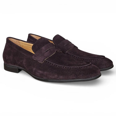 Suede Penny Loafer with Flexible Outsole
