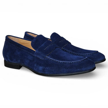 Suede Penny Loafer with Flexible Outsole — view 5