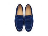 Carrucci Shoes Suede Penny Loafer with Sporty Sole