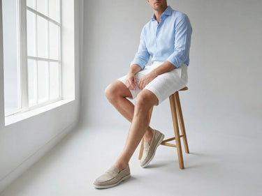 Carrucci Shoes Suede Penny Loafer with Sporty Sole