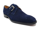 Carrucci Shoes Supple Suede Single Monk Strap Shoe