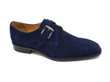 Carrucci Shoes Supple Suede Single Monk Strap Shoe