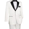 Vinci White Regular Fit 2 Piece Tuxedo - T-2FF