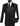 Vinci Black Regular Fit 2 Piece Tuxedo - T-2PP
