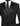 Vinci Black Regular Fit 2 Piece Tuxedo - T-2PP