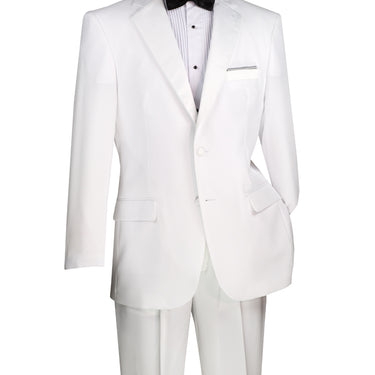 Vinci White Regular Fit 2 Piece Tuxedo - T-2PP
