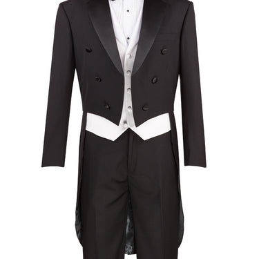 Vinci Black Regular Fit 3 Piece Tuxedo - T-2X