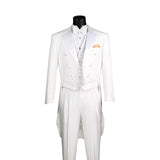 Vinci 3 Piece Regular Fit Tuxedo in White - T-2X