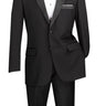 Vinci Black Regular Fit 2 Piece Tuxedo - F-T900