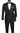 Vinci Black Regular Fit 2 Piece Tuxedo - F-T900