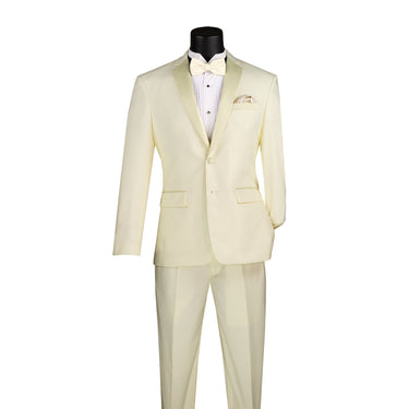 Vinci Ivory Slim Fit 2 Piece Tuxedo - T-SC900