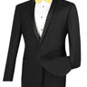 Vinci Black Slim Fit 2 Piece Tuxedo - T-SS