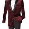 Vinci Wine Slim Fit 2 Piece Tuxedo - T-SV