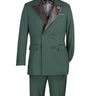 Vinci Hunter Green Regular Fit Double Breasted Tuxedo - TDB-900