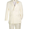 Vinci Ivory Regular Fit Double Breasted Tuxedo - TDB-900