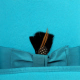 Ferrecci Wool Felt Top Hat in Turquoise