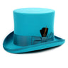 Ferrecci Wool Felt Top Hat in Turquoise