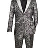 Vinci Black Slim Fit 2 Piece Tuxedo - TSJQ-1