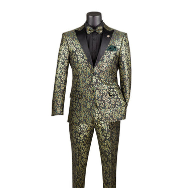 Vinci Emerald Slim Fit 2 Piece Tuxedo - TSJQ-1