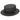 Stetson Keeneland Shantung Straw Boater Hat in Black #color_ Black