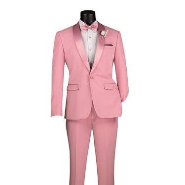 Vinci Dusty Rose Slim Fit 2 Piece Tuxedo - TSS-2