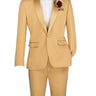 Vinci Light Gold Slim Fit 2 Piece Tuxedo - TSS-2