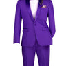Vinci Purple Slim Fit 2 Piece Tuxedo - TSS-2