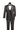 Vinci Black Modern Fit 3 Piece Tuxedo - TVMF-2