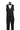 Vinci Black Modern Fit 3 Piece Tuxedo - TVMHT-4