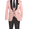 Vinci Pink Slim Fit 3 Piece Tuxedo - TVSJ-1