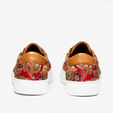Taft Sneaker in Red Paisley in Red Paisley