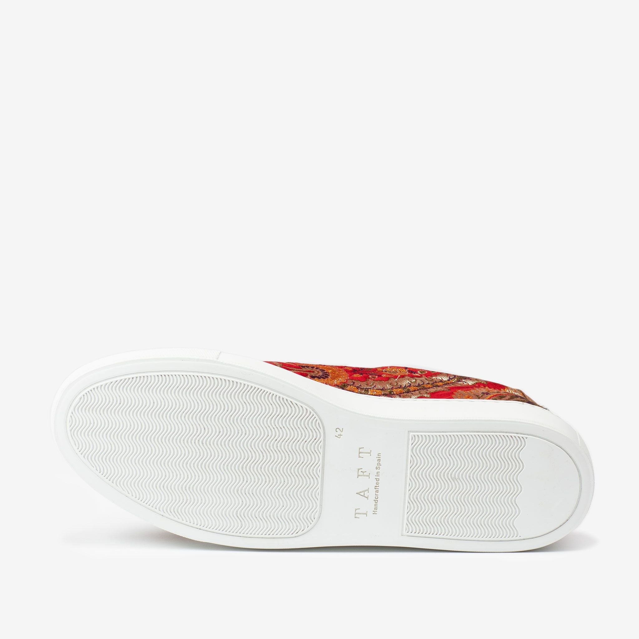 Zara Men's White Sneakers with Red Patch and Zipper