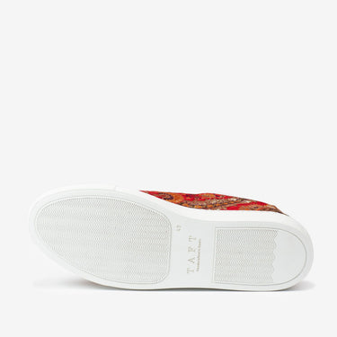 Taft Sneaker in Red Paisley in Red Paisley
