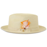 Ferrecci Tapa in Tan Crushable Straw Fedora
