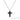Stone Cross Pendant - Black Onyx