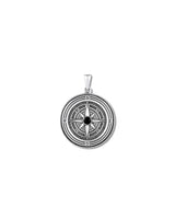 Compass Pendant - Sterling Silver