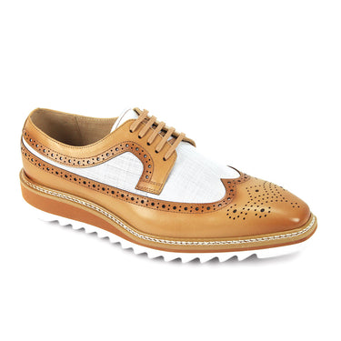 Giovanni Tone Dress Shoes in Latte white