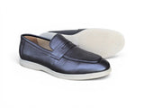 Carrucci Shoes Tumble Calfskin Penny Loafer