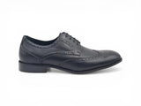Carrucci Shoes Tumbled Leather Blucher Oxford in Black