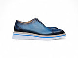 Carrucci Shoes Two Tone Cap Toe Calfskin Oxford