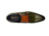 Carrucci Shoes Two Tone Monk Strap Buckle Loafer
