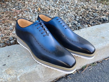 Carrucci Shoes Two Tone Oxford Lightweight Dress Shoe