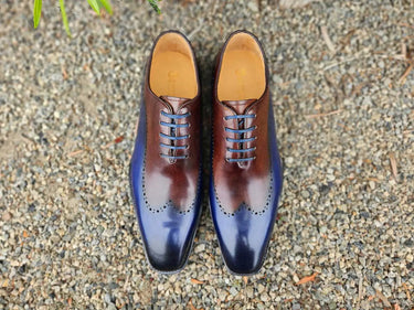 Carrucci Shoes Two Tone Oxford Lightweight Dress Shoe