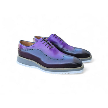Carrucci Shoes Two Tone Oxford Lightweight Dress Shoe in Purple