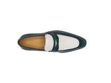 Carrucci Shoes Two Tone Patent Leather Penny Loafer