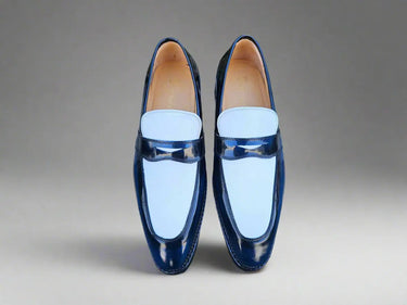 Carrucci Shoes Two Tone Patent Leather Penny Loafer