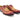 Carrucci Shoes Two Tone Wingtip Blucher Oxford in Cognac #color_ Cognac
