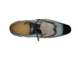 Carrucci Shoes Two Tone Wingtip Blucher Oxford